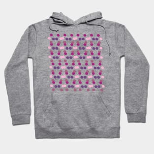 Purple Geometric Dots Hoodie